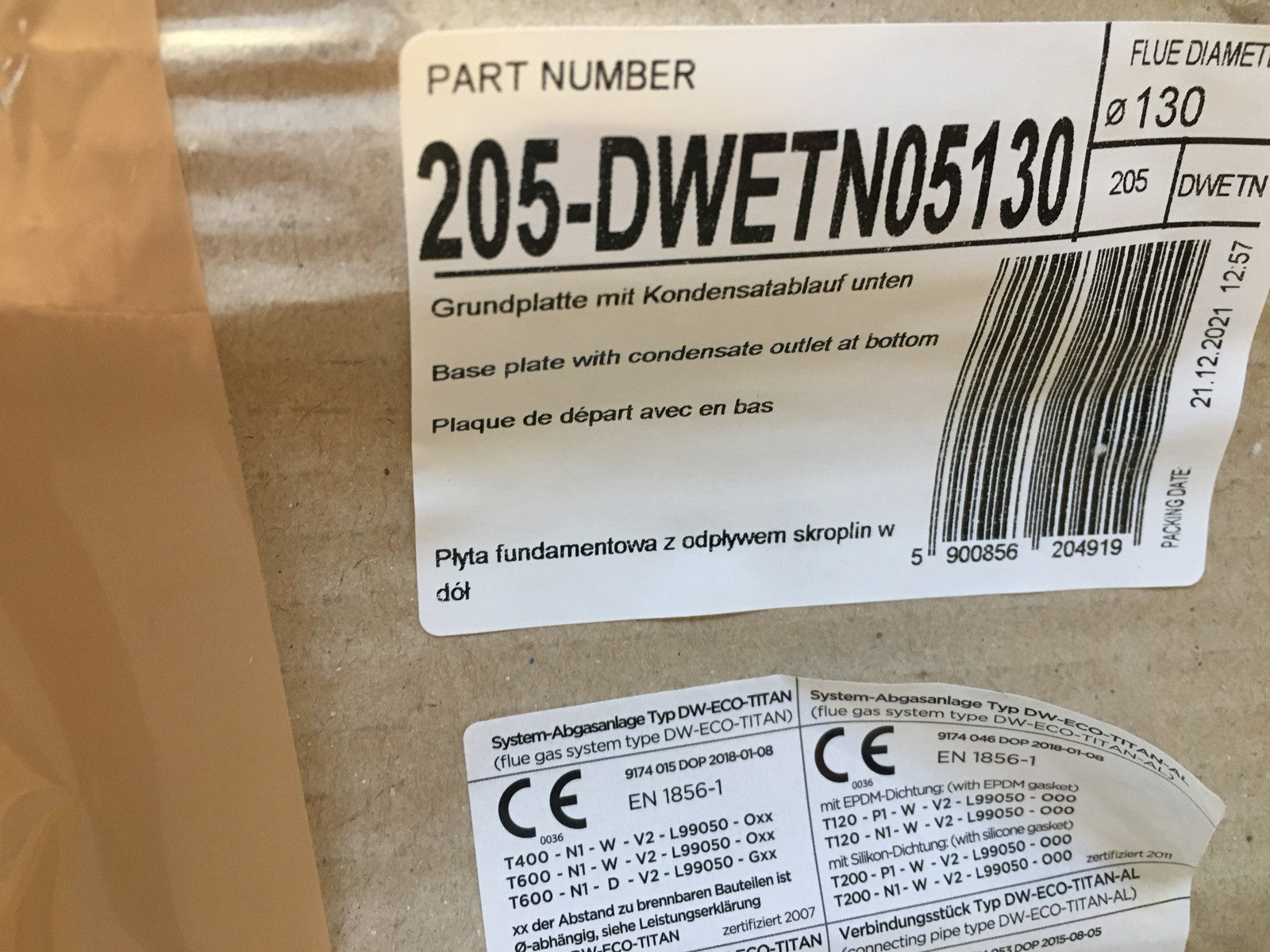 FIREFIX E130/SET doppelwandiger Edelstahlschornstein 130 mm Ø, I37466