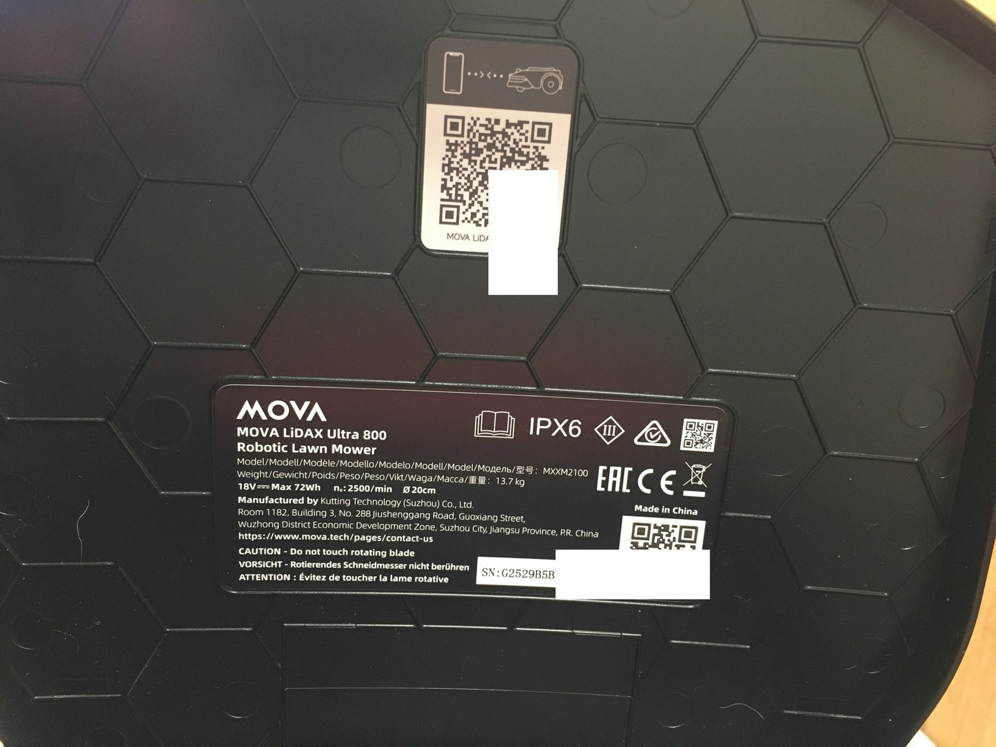 MOVA LiDAX Ultra 800 Mähroboter ohne Begrenzungskabel (MXXM2100), I37866