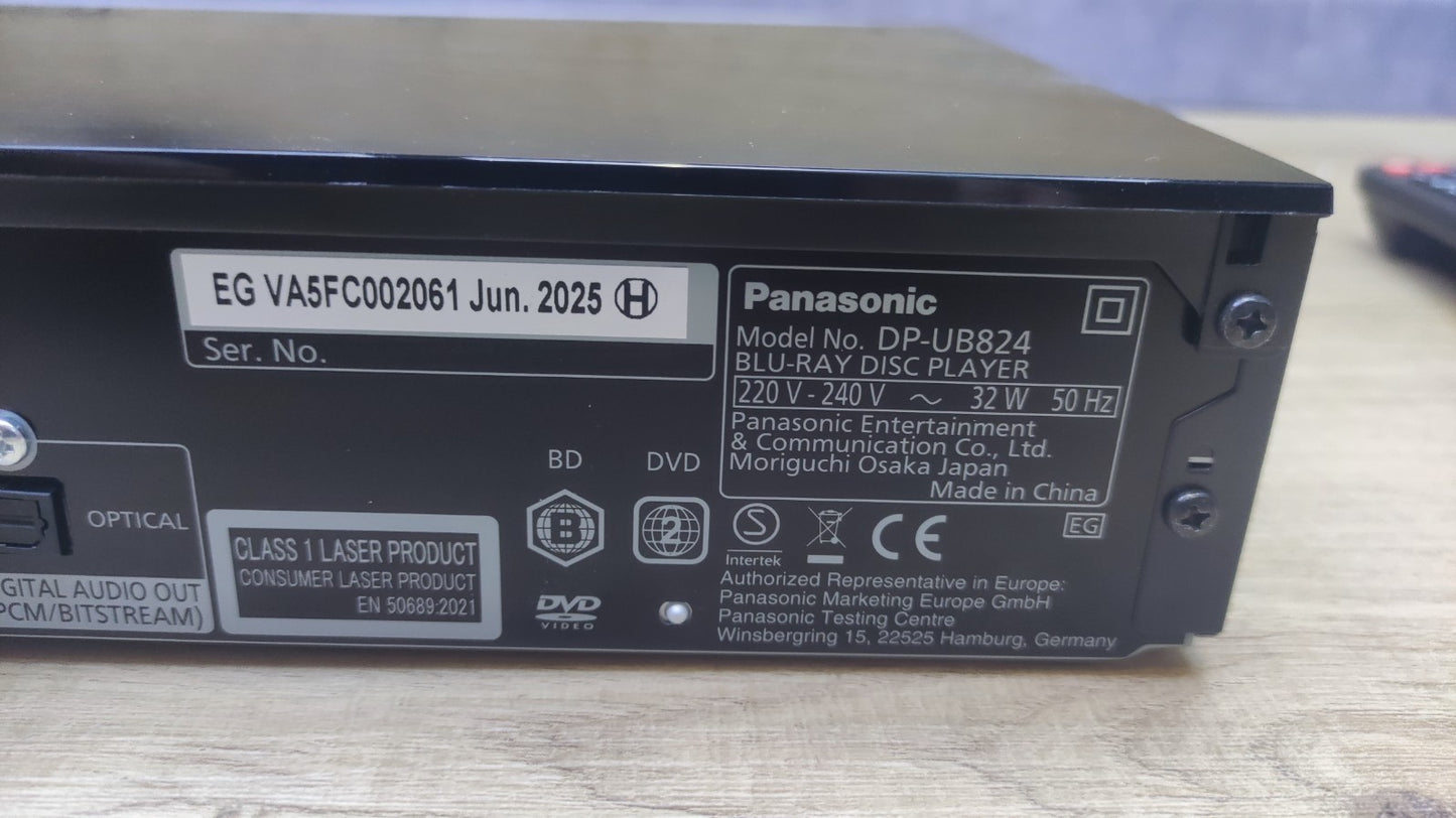 Panasonic DP-UB824 UHD Blu-ray Player I37780