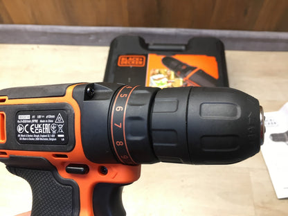 Black&Decker BDCDC18K Akku-Bohrschrauber ohne 2 Akkus 1.5Ah, I38462