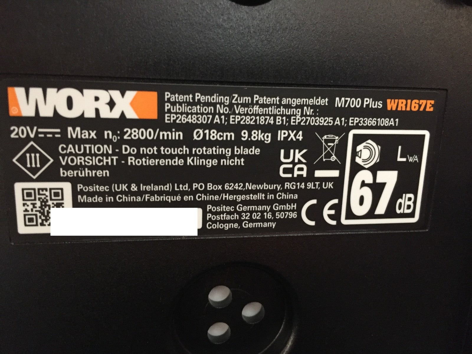 WORX Landroid M700 PLUS WR167E Mähroboter für Gärten bis 700 qm, I33545