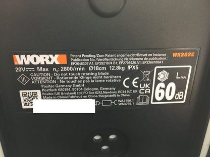 WORX Landroid Vision S250 Mähroboter ohne Begrenzungskabel WR202E I37199