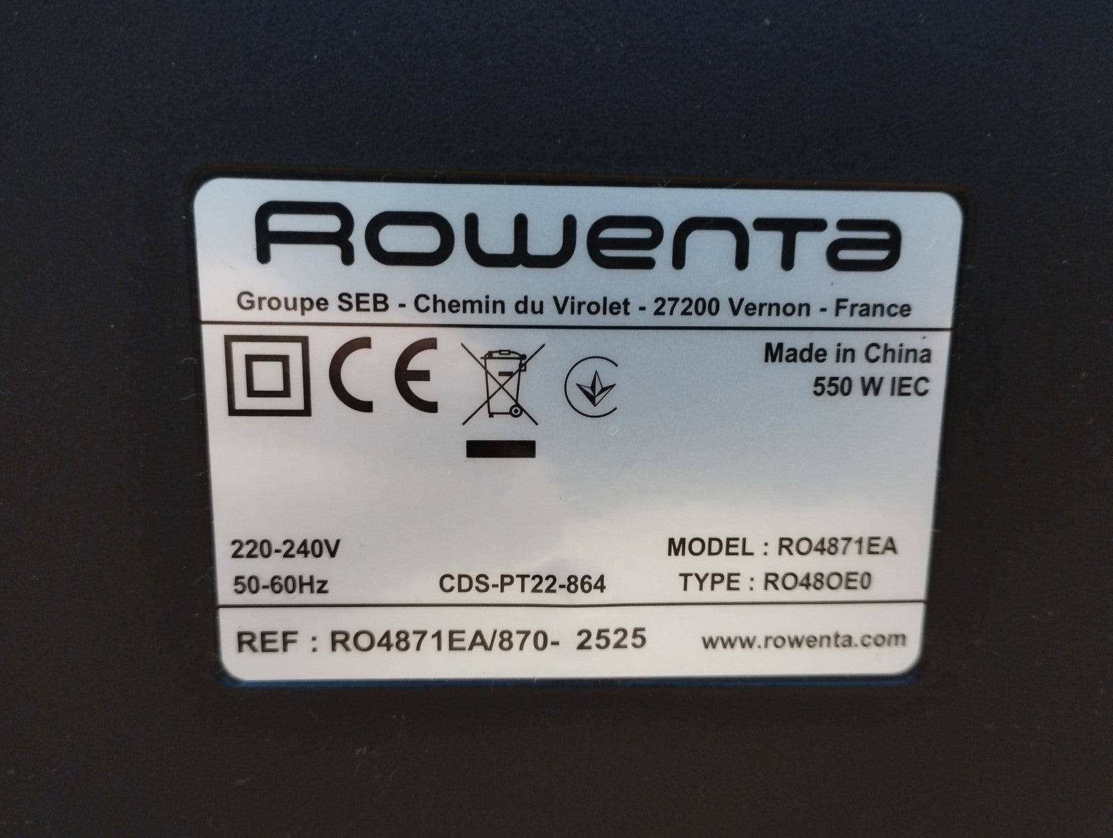 Rowenta RO4871EA Compact Power XXL Staubsauger, beutellos, 550W, I39594