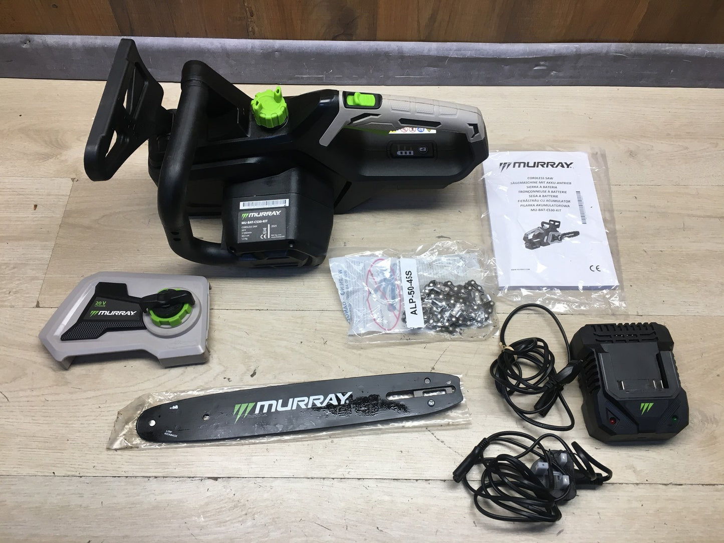 Murray Akku-Kettensäge 20V MU-BAT-CS30-KIT, 12" Schwert, I37154
