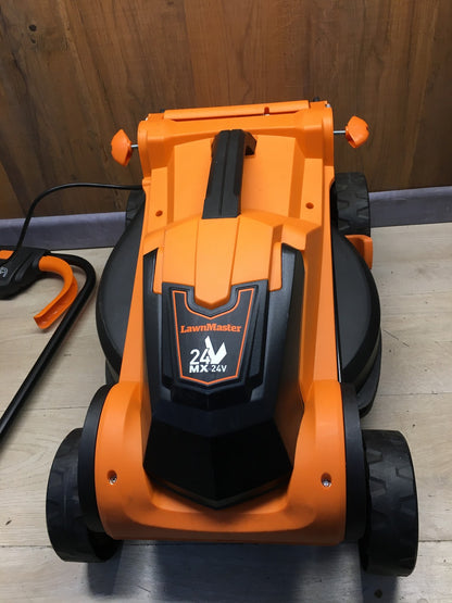 LawnMaster CLMF2434G Akku-Rasenmäher 24V, 34cm, mit 2x Akku, I37048