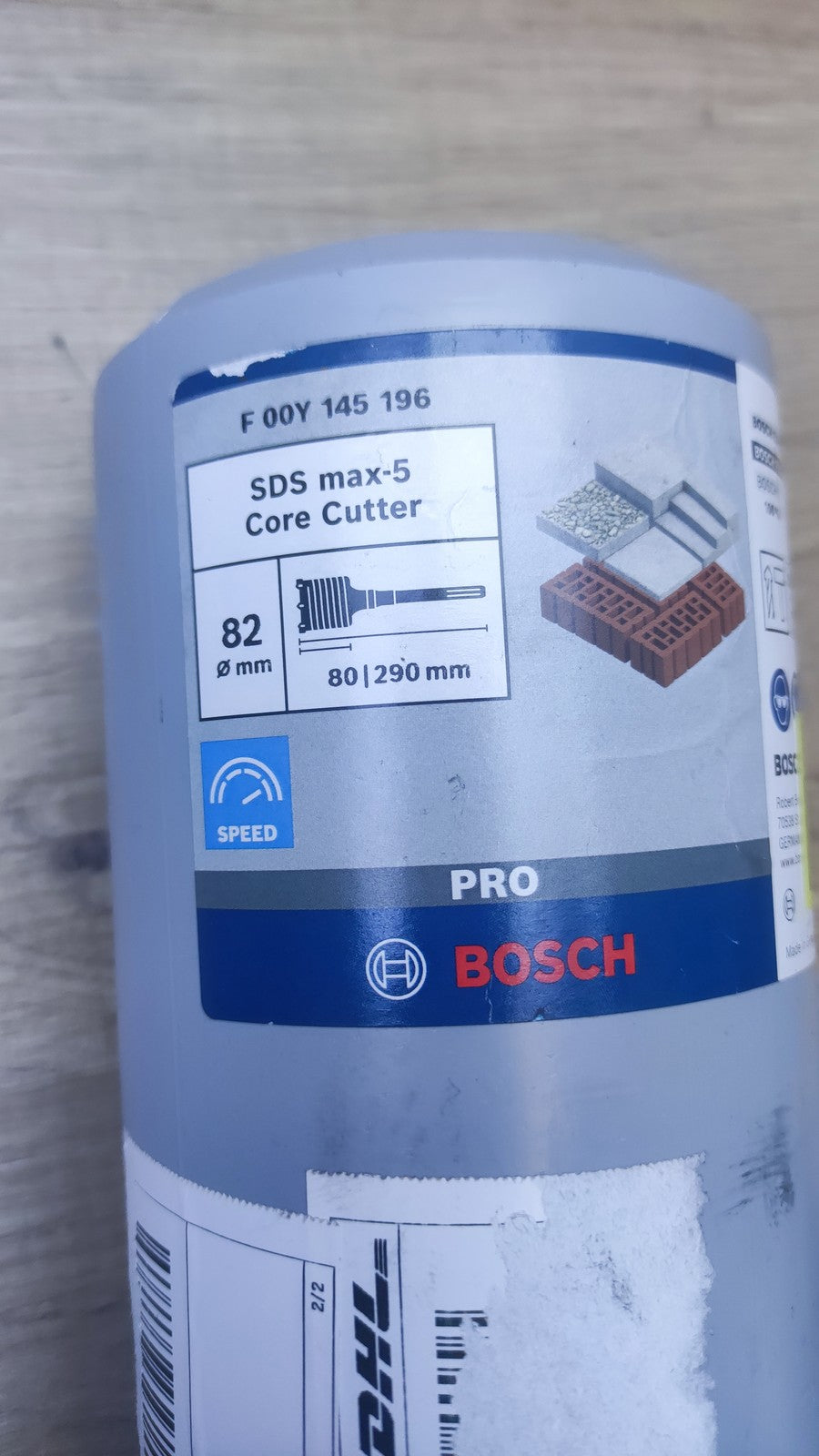 Bosch F00Y145196 Hohl-Bohrkrone SDS-max-5 Core Cutter Ø 82 mm, I38191