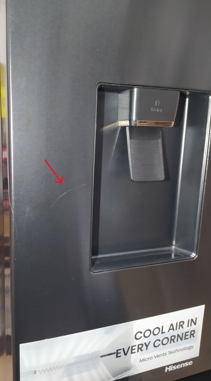 Hisense RF632N4WFE Kühlschrank Freistehend French Door 485 L NoFrost Schwarz
