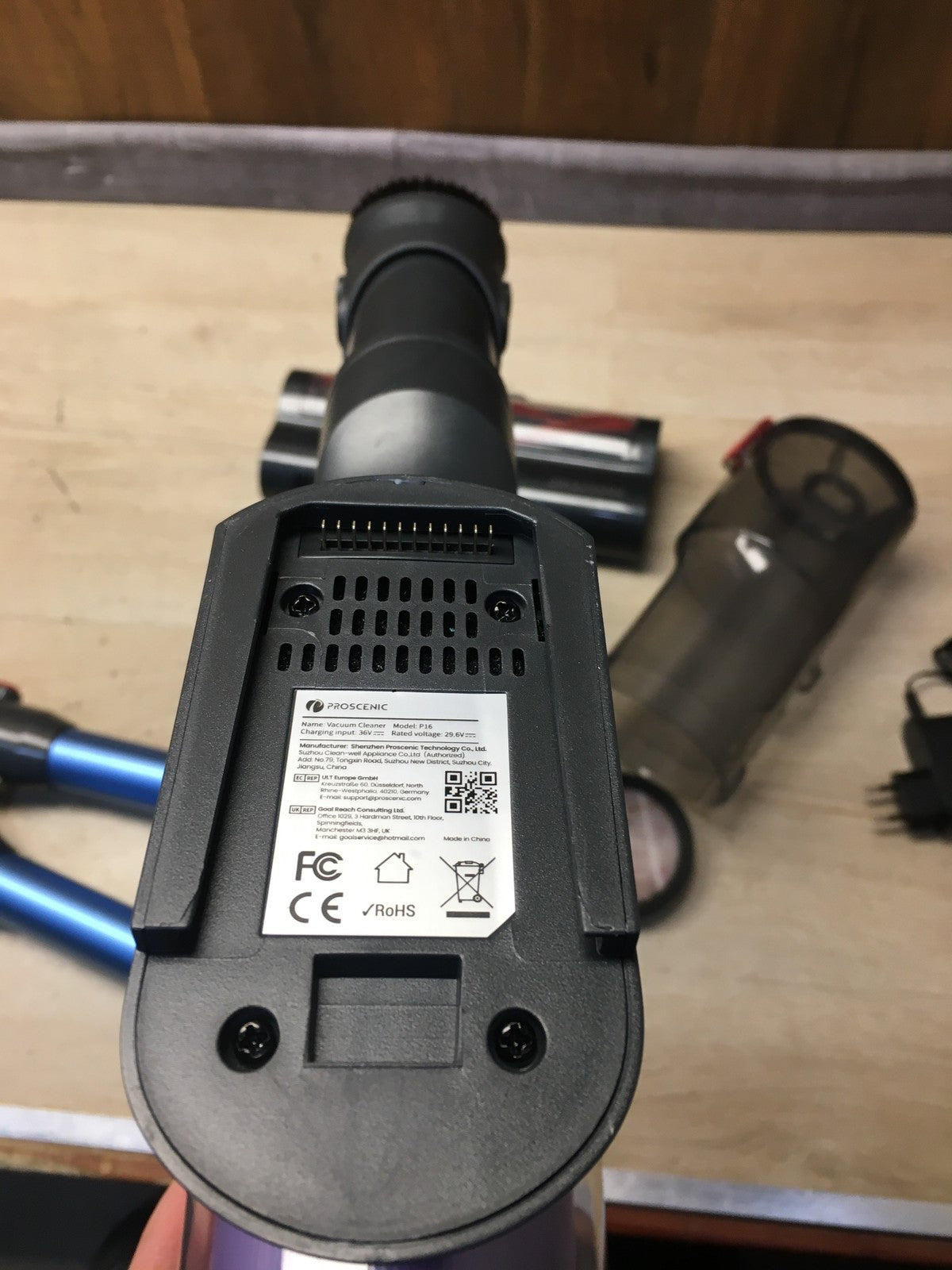 Proscenic P16 Akku-Staubsauger Kabellos mit Abknicken, 550W, I36289