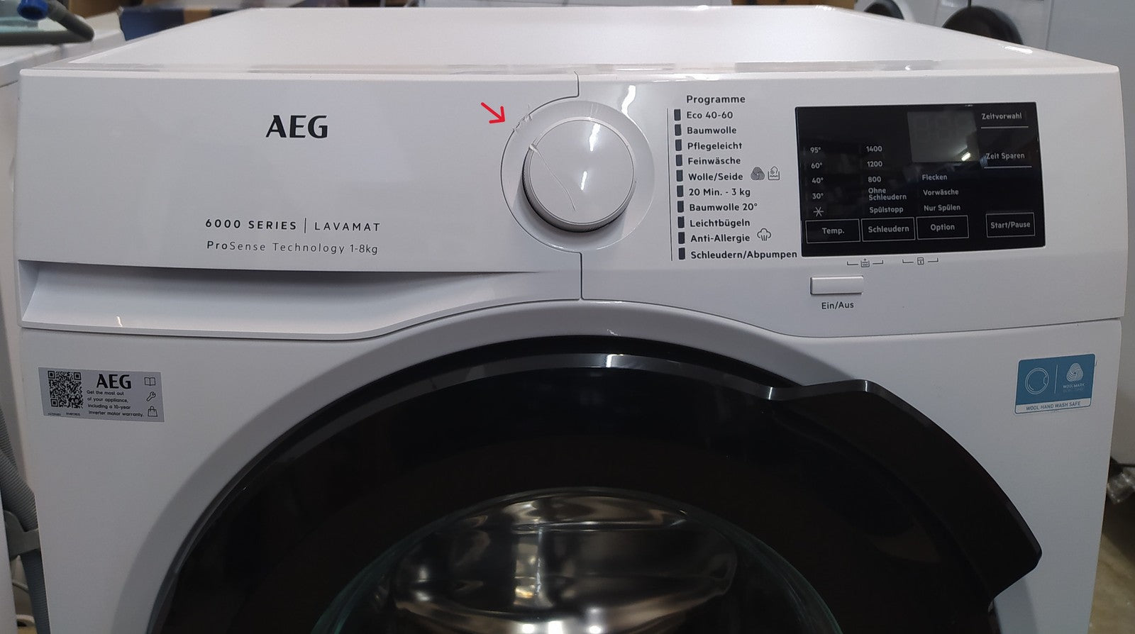 AEG Frontlader Waschmaschiene L6AMZ48FL 8 Kg I34813