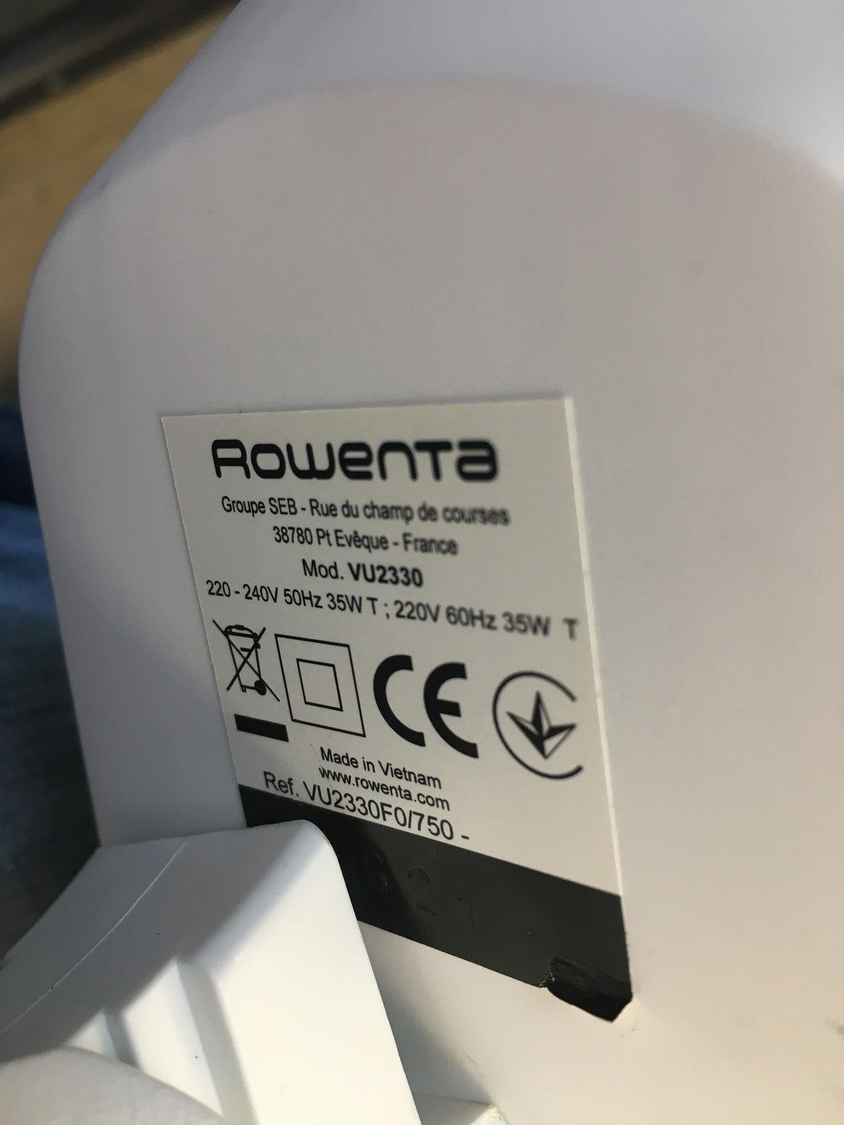 Rowenta Essential VU2330 Tischventilator mit 3 Geschwindigkeitsstufen, I39135