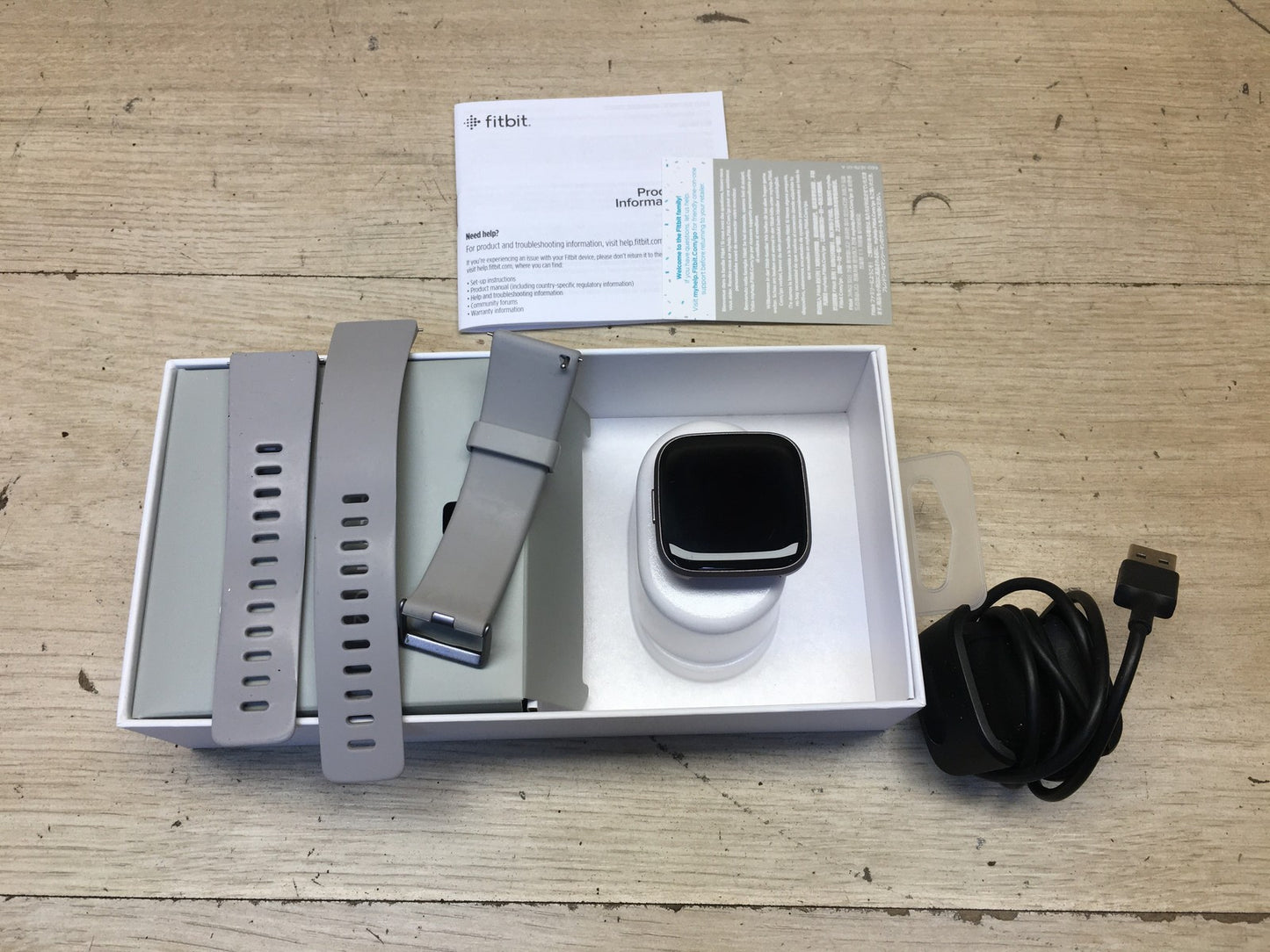 Fitbit Versa 2 Smartwatch Fitnesstracker FB507, grau, I39223