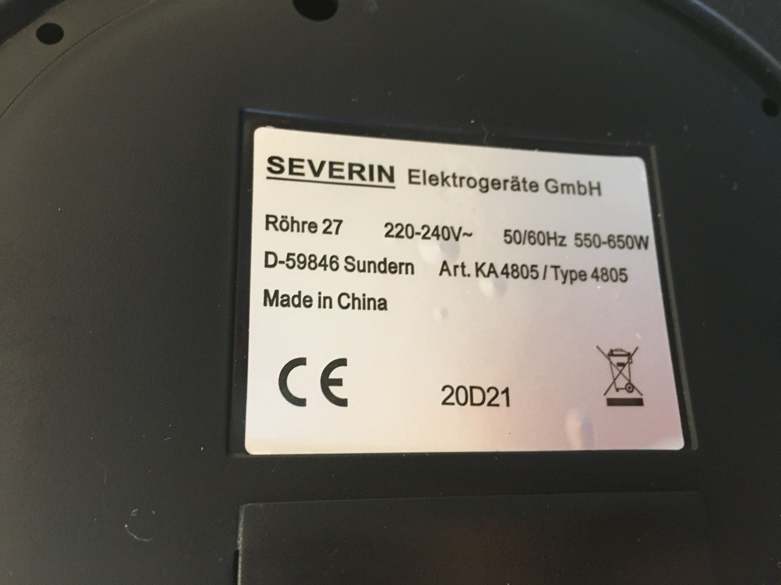 SEVERIN KA 4805 Filterkaffemaschine, I39025