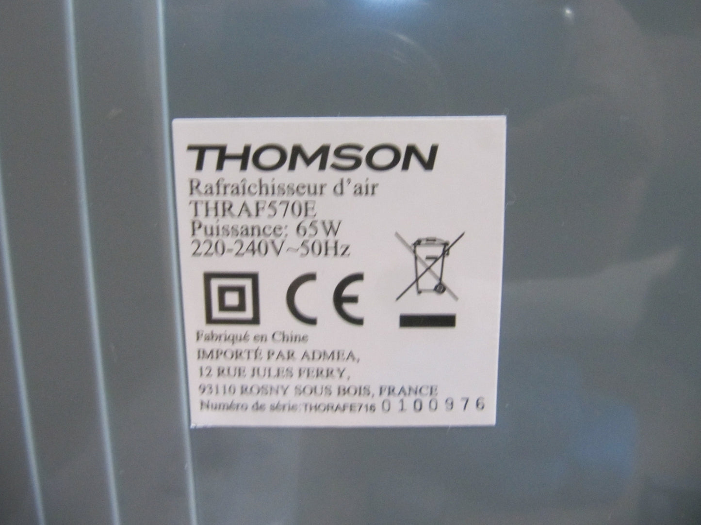 Thomson THRAF570E Lufterfrischer Elektronisch, Klima, 60 W, I12127