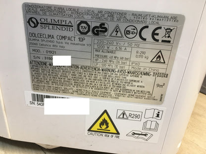 Olimpia Splendid Dolceclima Compact 10P Klimaanlage 10.000 BTU/h, EEK:A, I39796