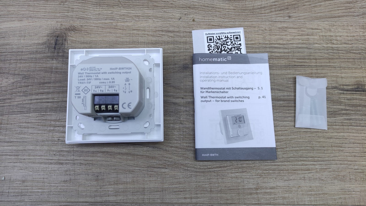 Homematic IP Funk-Wandthermostat HmIP-BWTH, Heizungssteuerung 150628A0, I41002