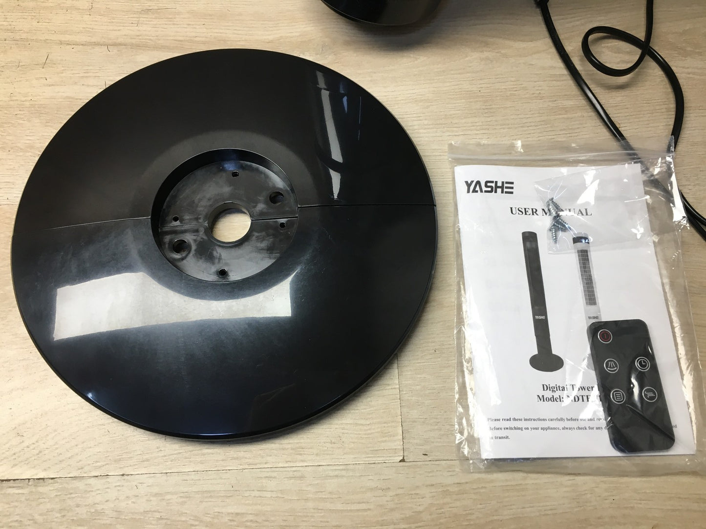 YASHE NDTFT14RH Turmventilator, 50W, schwarz, I36411