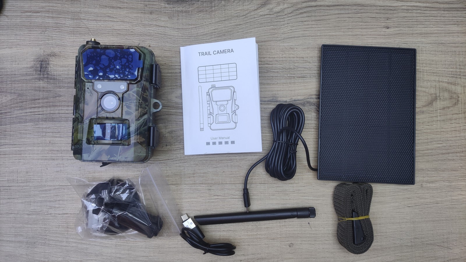 WOLFANG 4G/LTE Wildkamera Solar WT07, 2K 48MP Live Übertragung, I39001