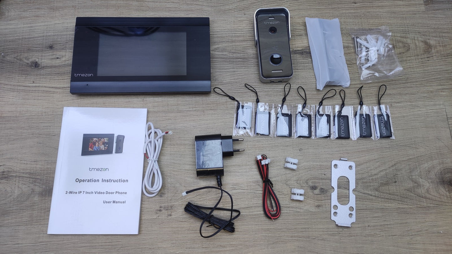 TMEZON MZ-M710 Video-Türsprechanlage, 1080P Türklingel mit Kamera, I35248