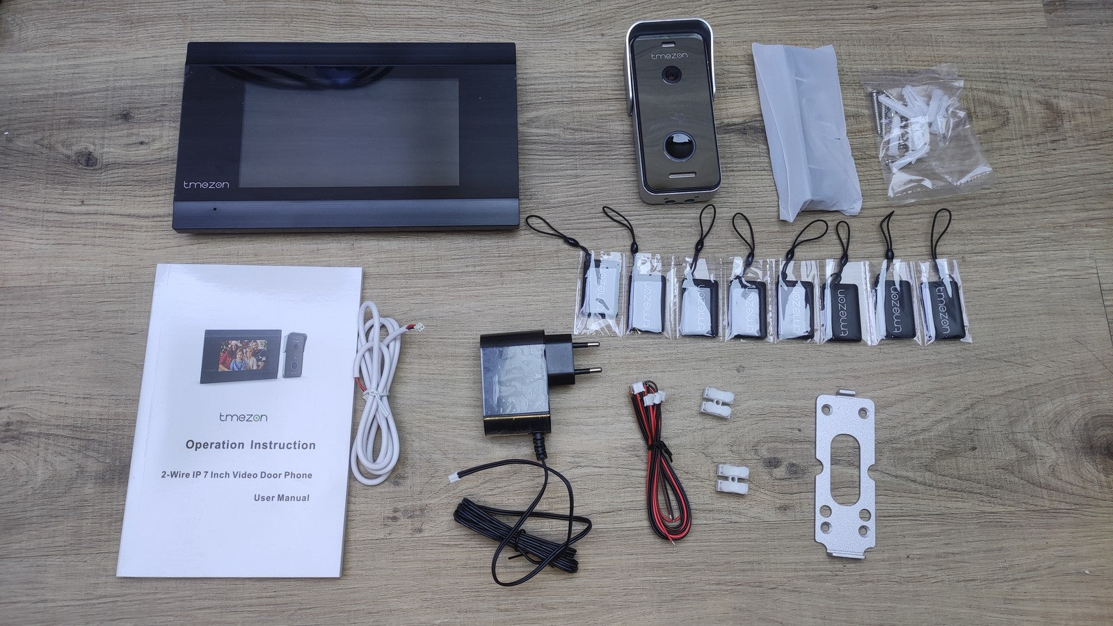 TMEZON MZ-M710 Video-Türsprechanlage, 1080P Türklingel mit Kamera, I35248
