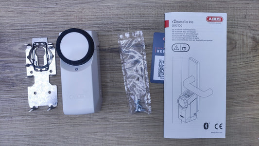 ABUS HomeTec Pro Bluetooth CFA3100 Elektronisches Türschloss weiß, I35789
