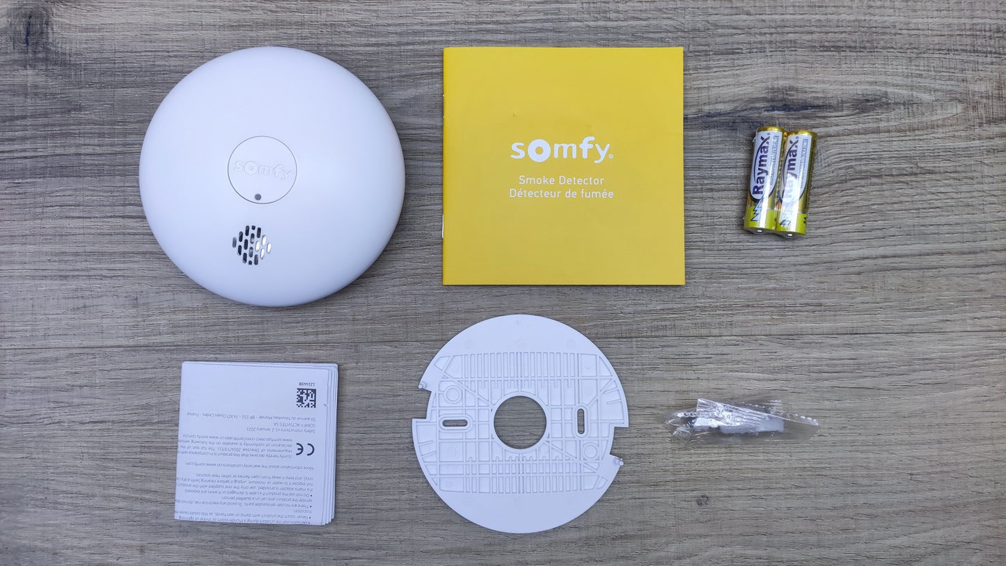 Somfy 1870289 Vernetzter Rauchmelder, 85dB Sirene, I35643