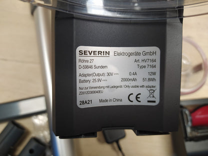 SEVERIN HV 7164 Stiel- und Handstaubsauger, leistungsstark, I37885