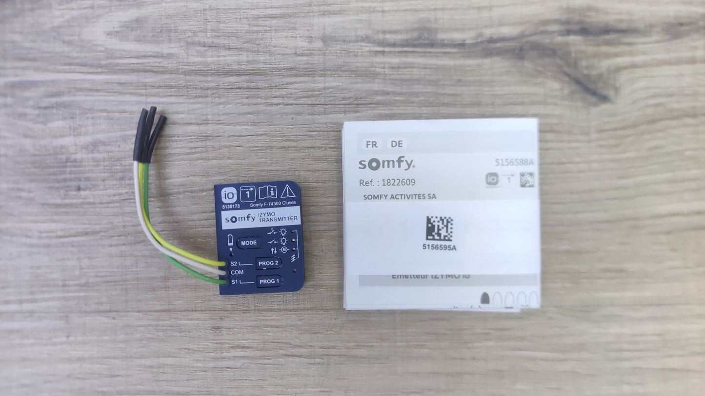 Somfy 1822609 Unterputzsender io, zur Bedienung von io-Produkten, I38651