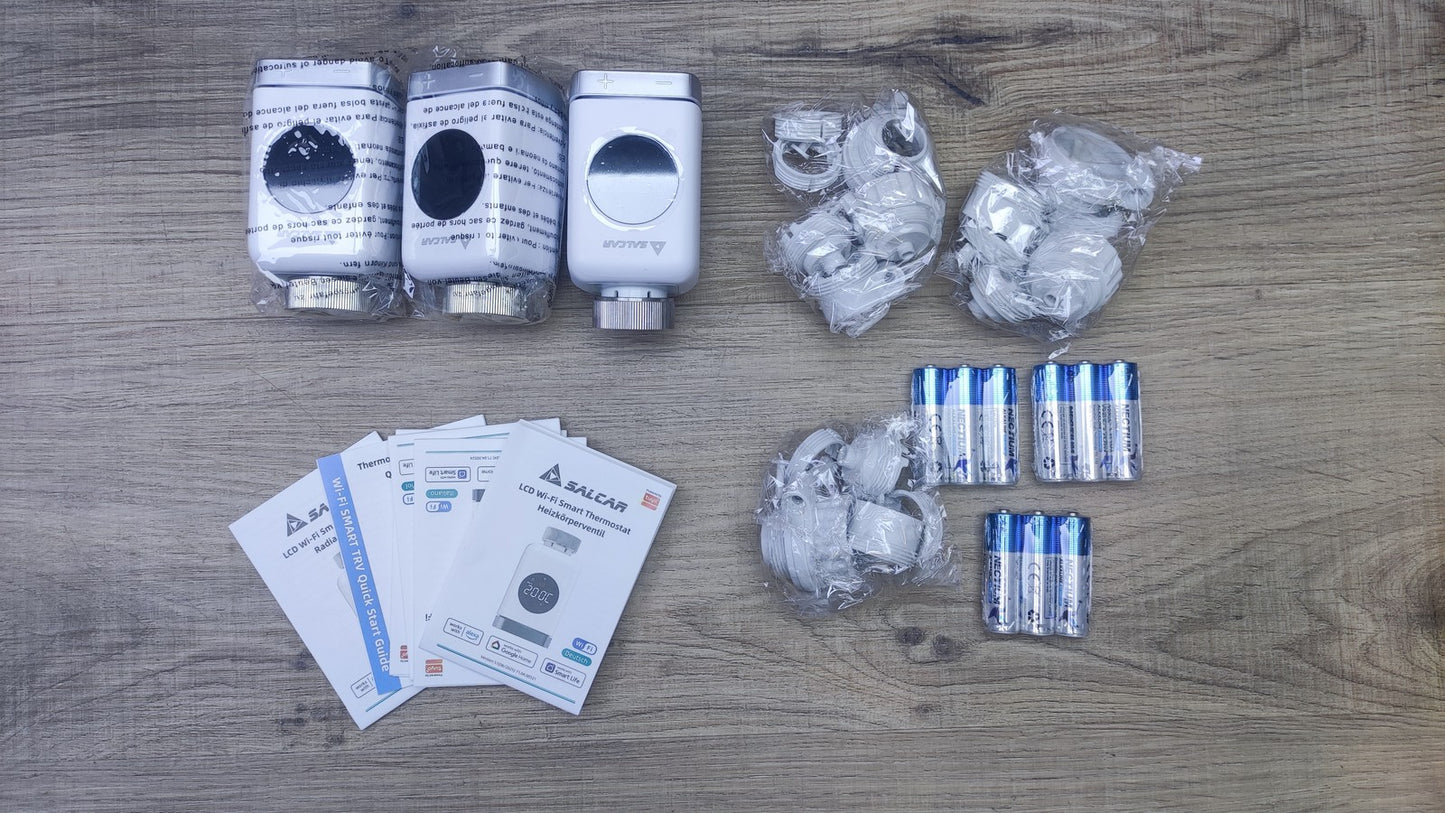 SALCAR Smart Home Heizkörperthermostat TRV801W 3er Set, I37507