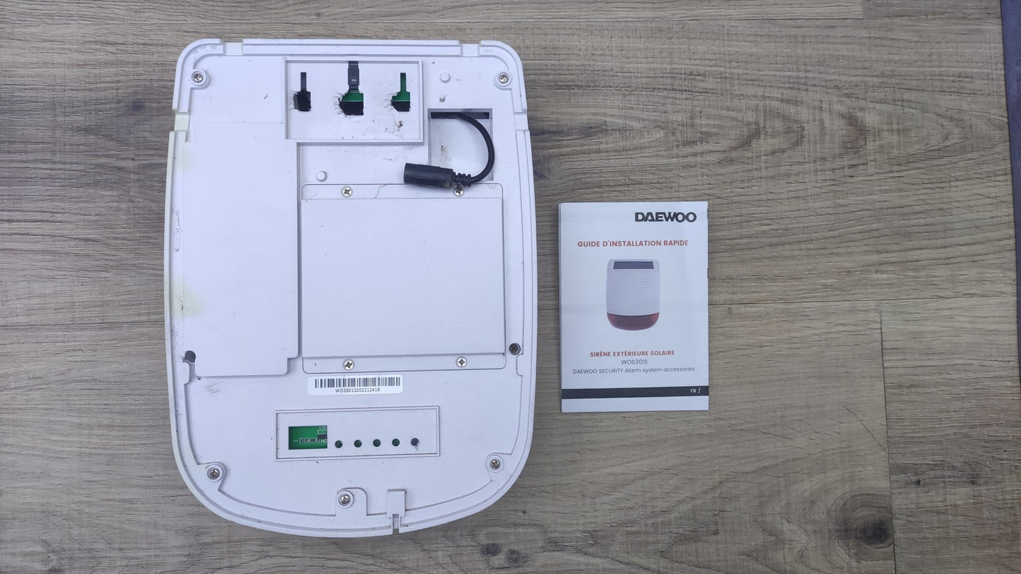 Daewoo WOS301S Solar-Außensirene kompatibel mit Daewoo Security AM301 I35538