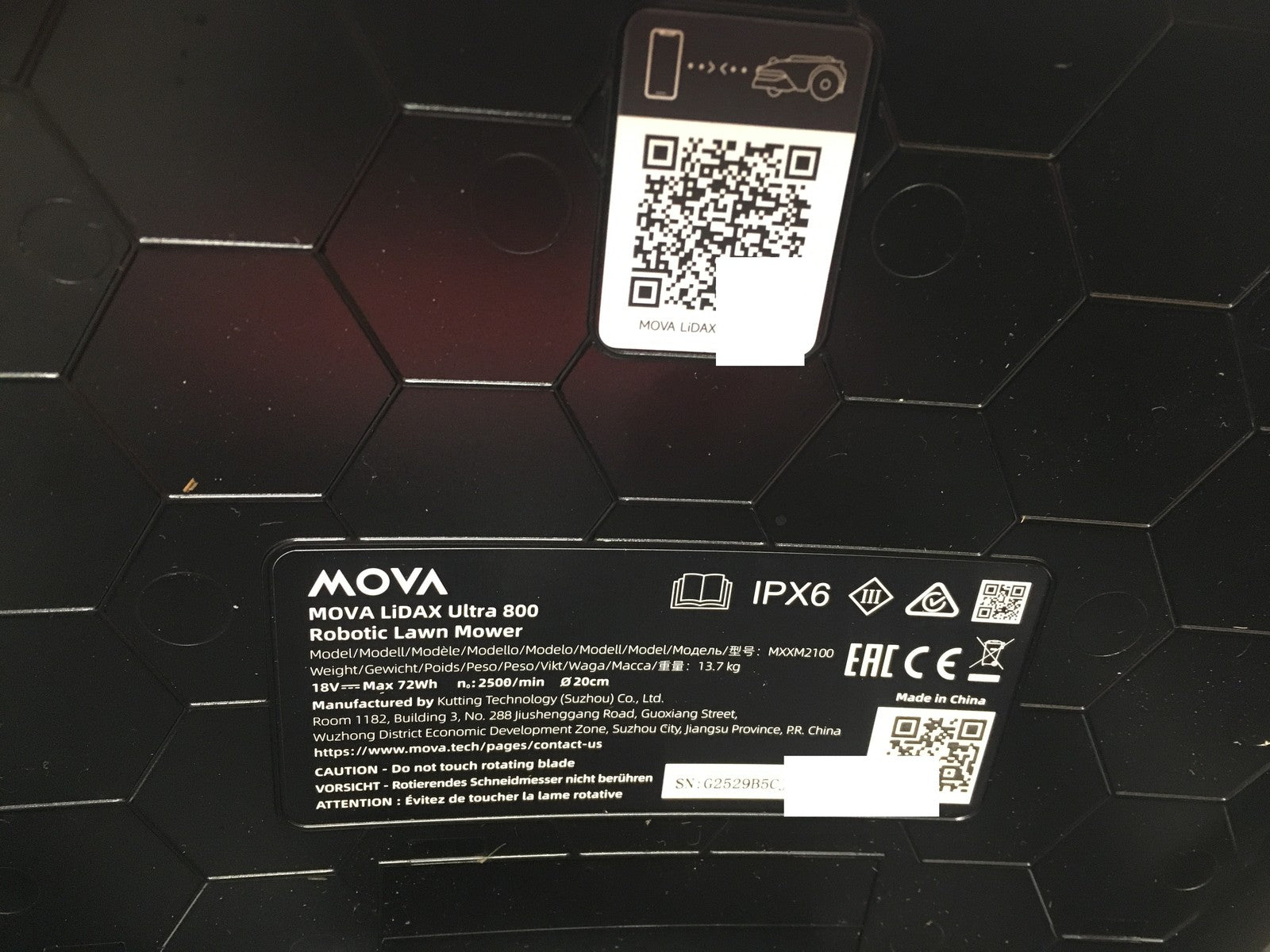 MOVA LiDAX Ultra 800 Mähroboter ohne Begrenzungskabel (MXXM2100), I38892