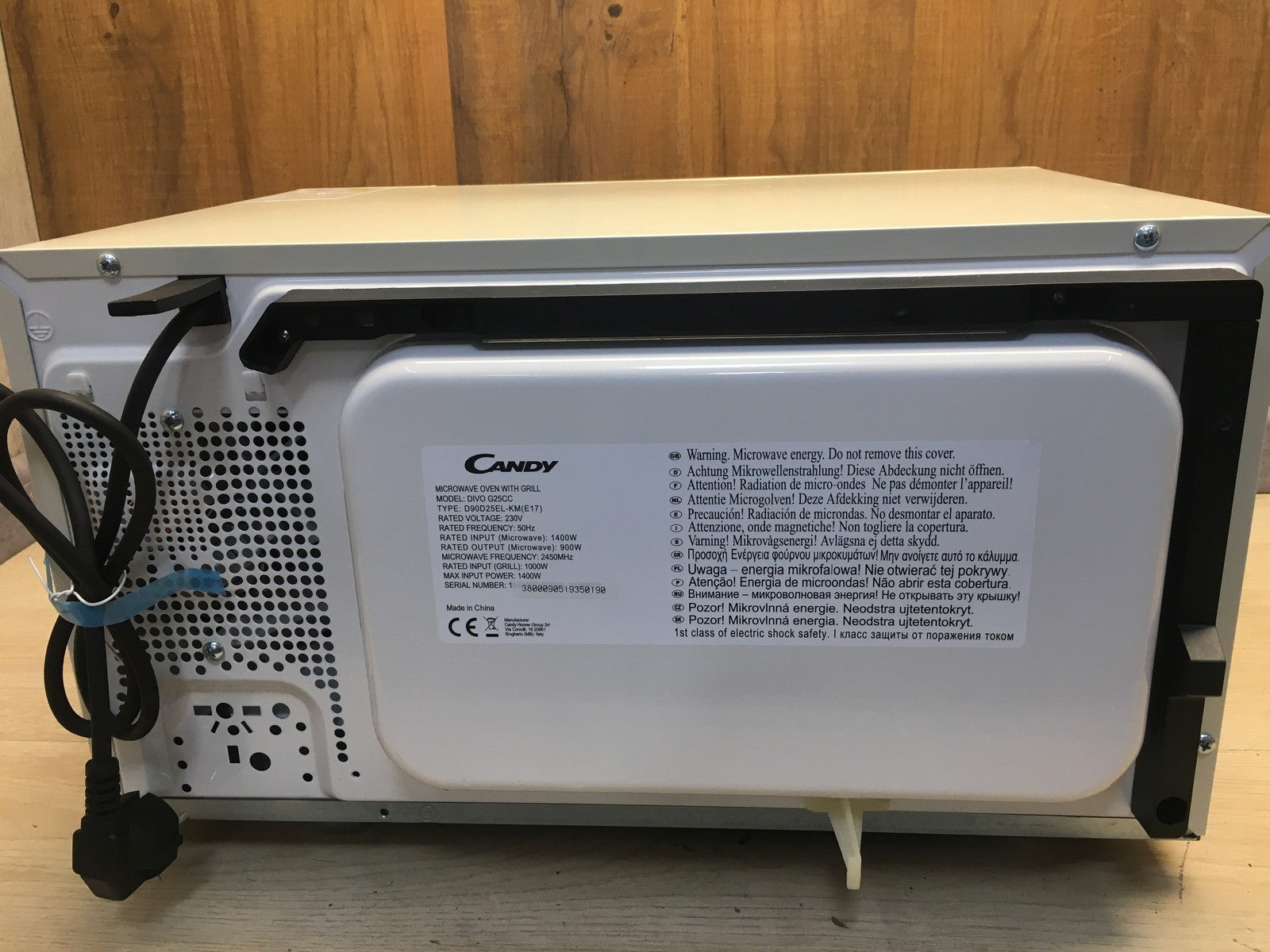 Candy DIVO G25CC Mikrowelle mit Grill, 25L, 900W, 1000W, beige, I39422