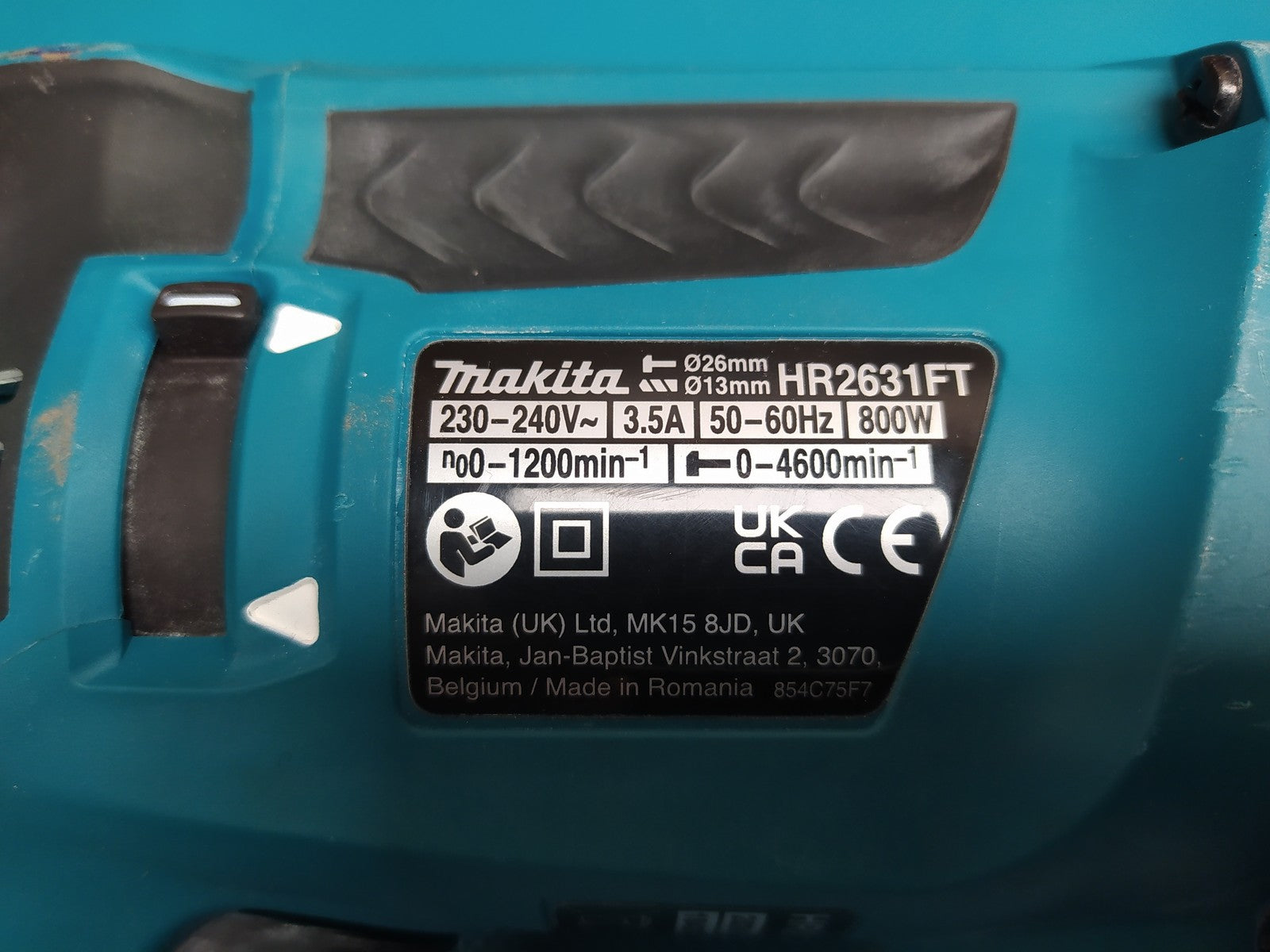 Makita HR2631FT Elektro-Bohr-/Meißelhammer 800W, I38315