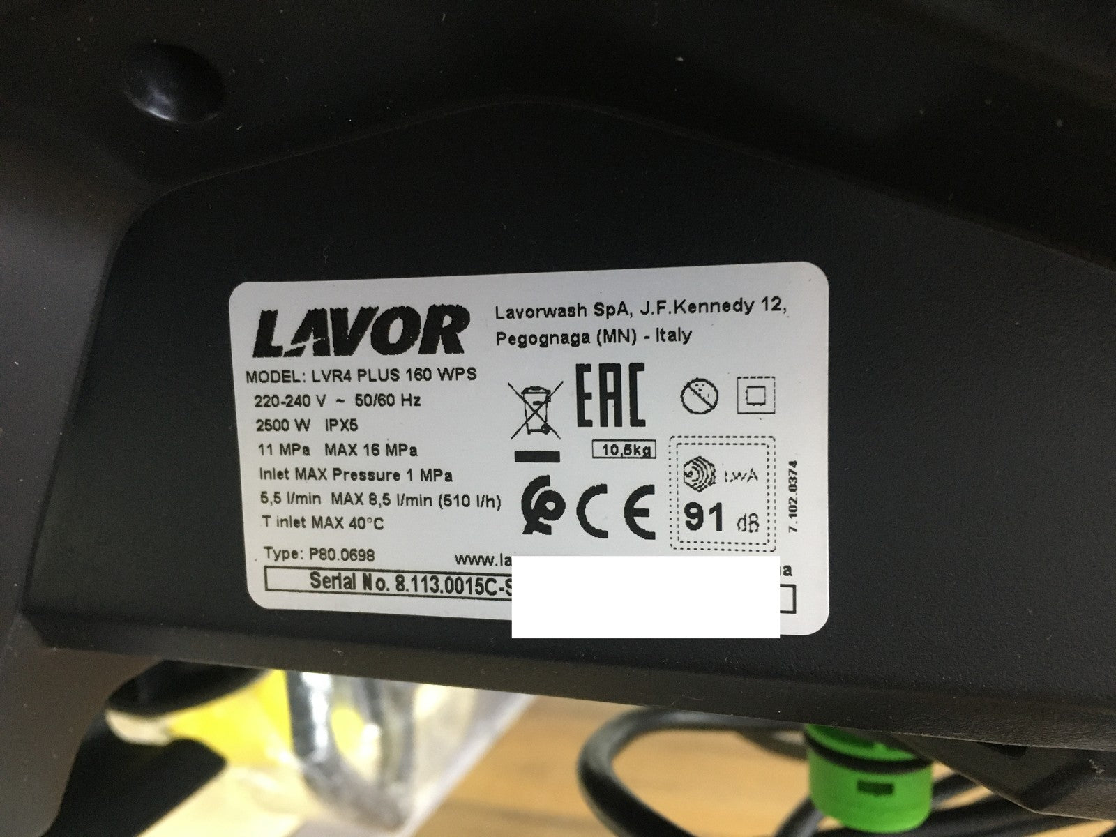 LAVOR Hochdruckreiniger LVR4 PLUS 160 WPS, 2500 W, I35015