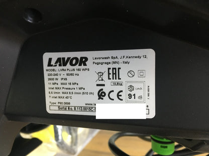 LAVOR Hochdruckreiniger LVR4 PLUS 160 WPS, 2500 W, I35015