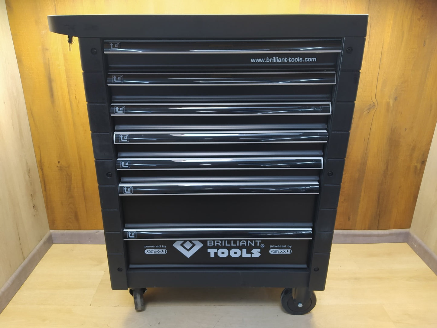 BRILLIANT TOOLS BT152900 Werkstattwagen mit 7 Schubladen, leer, I38288