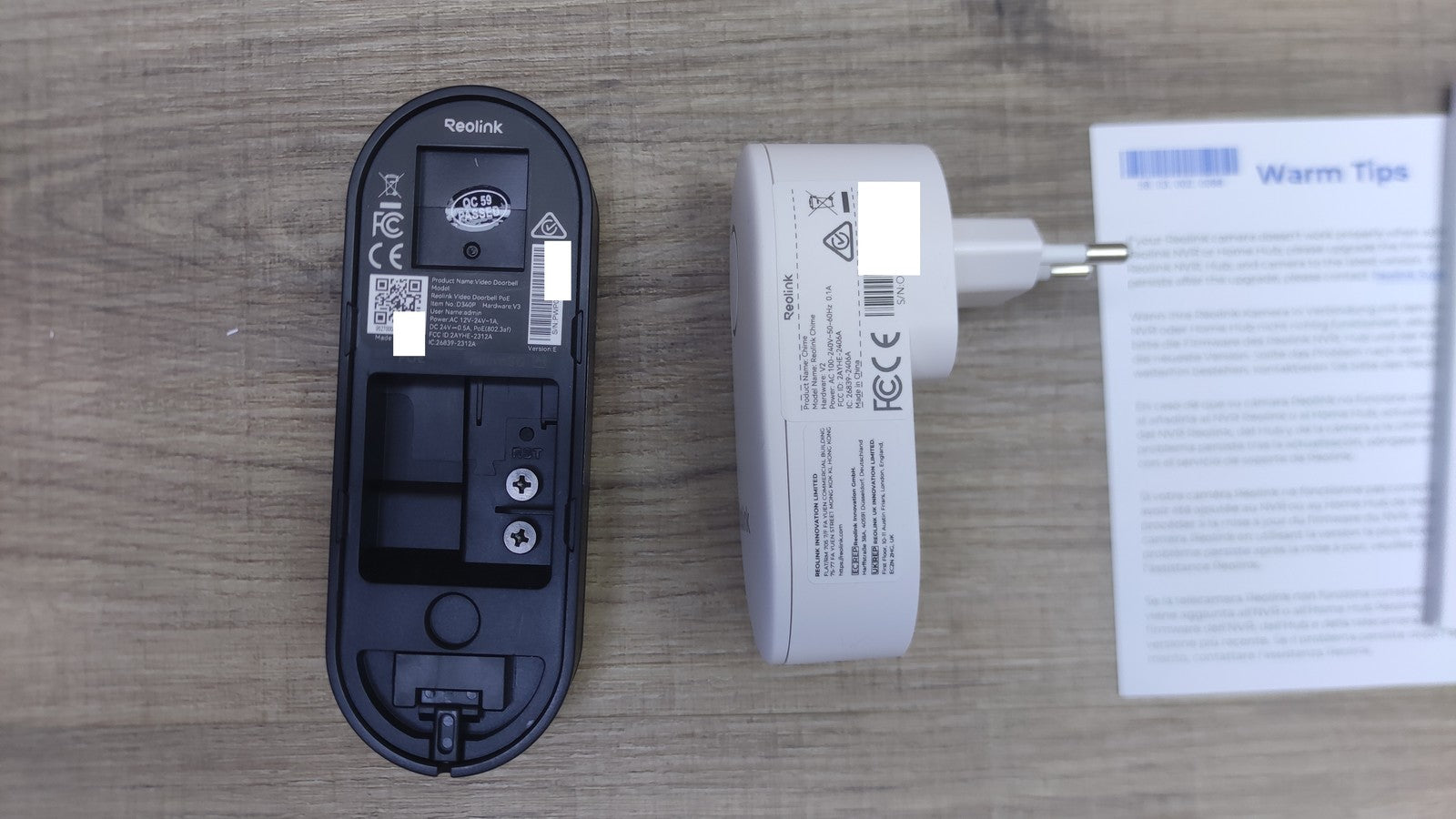 Reolink D340P Video-Türklingel PoE mit Chime, I38608