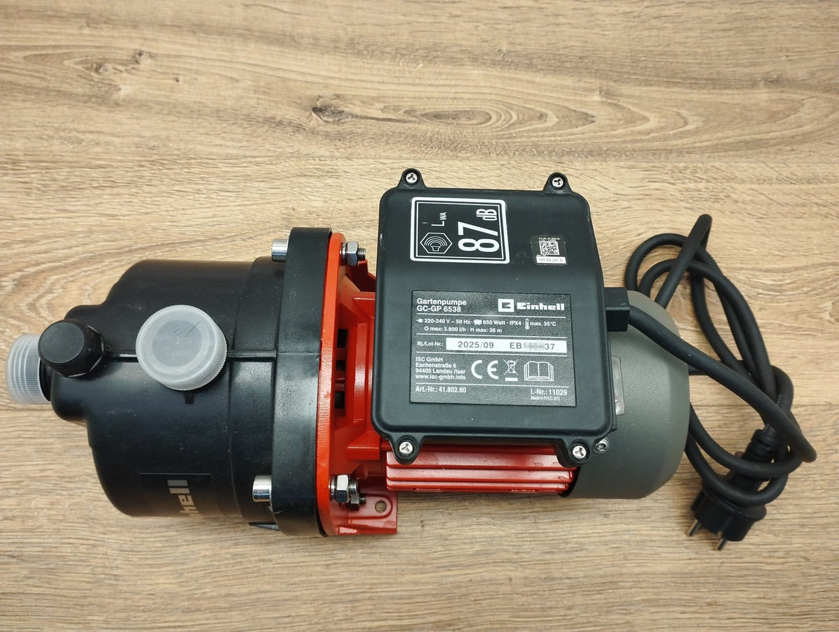 Einhell GC-GP 6538 Gartenpumpe 650 W 3.800 l/h Förderhöhe 36 m IPX4 230 V