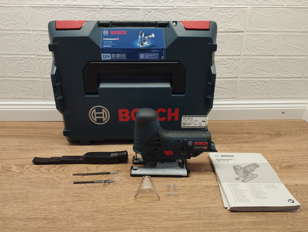 Bosch Professional GST 12V-70 Akku-Stichsäge 3 601 EA1 001 ohne Akku inkl L-Boxx