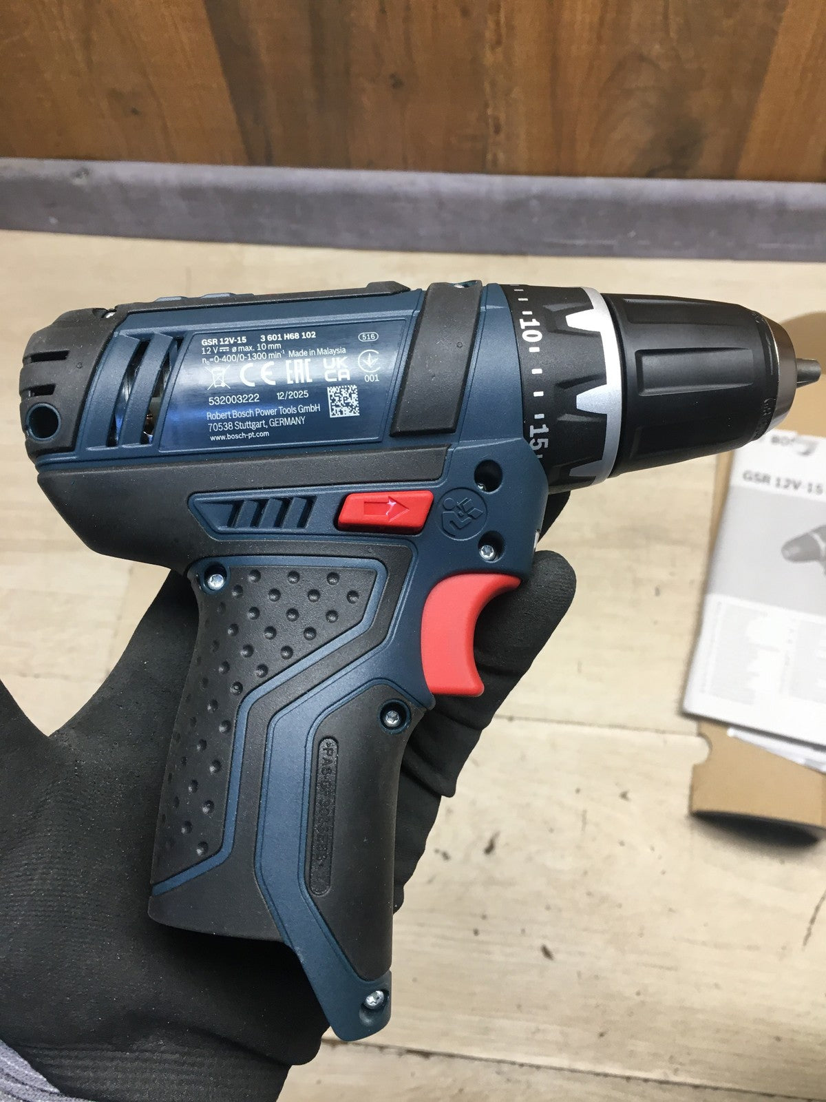Bosch Professional GSR 12V-15 Akku-Bohrschrauber SOLO, I41026