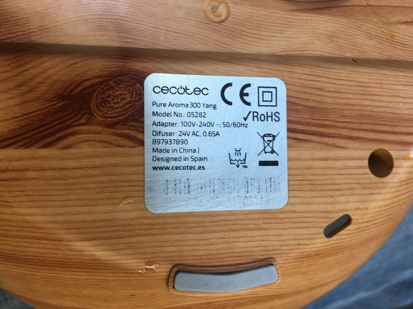 Cecotec 05282 Ultraschall-Luftbefeuchter Pure Aroma 300 Yang 150-300 ml, I39469