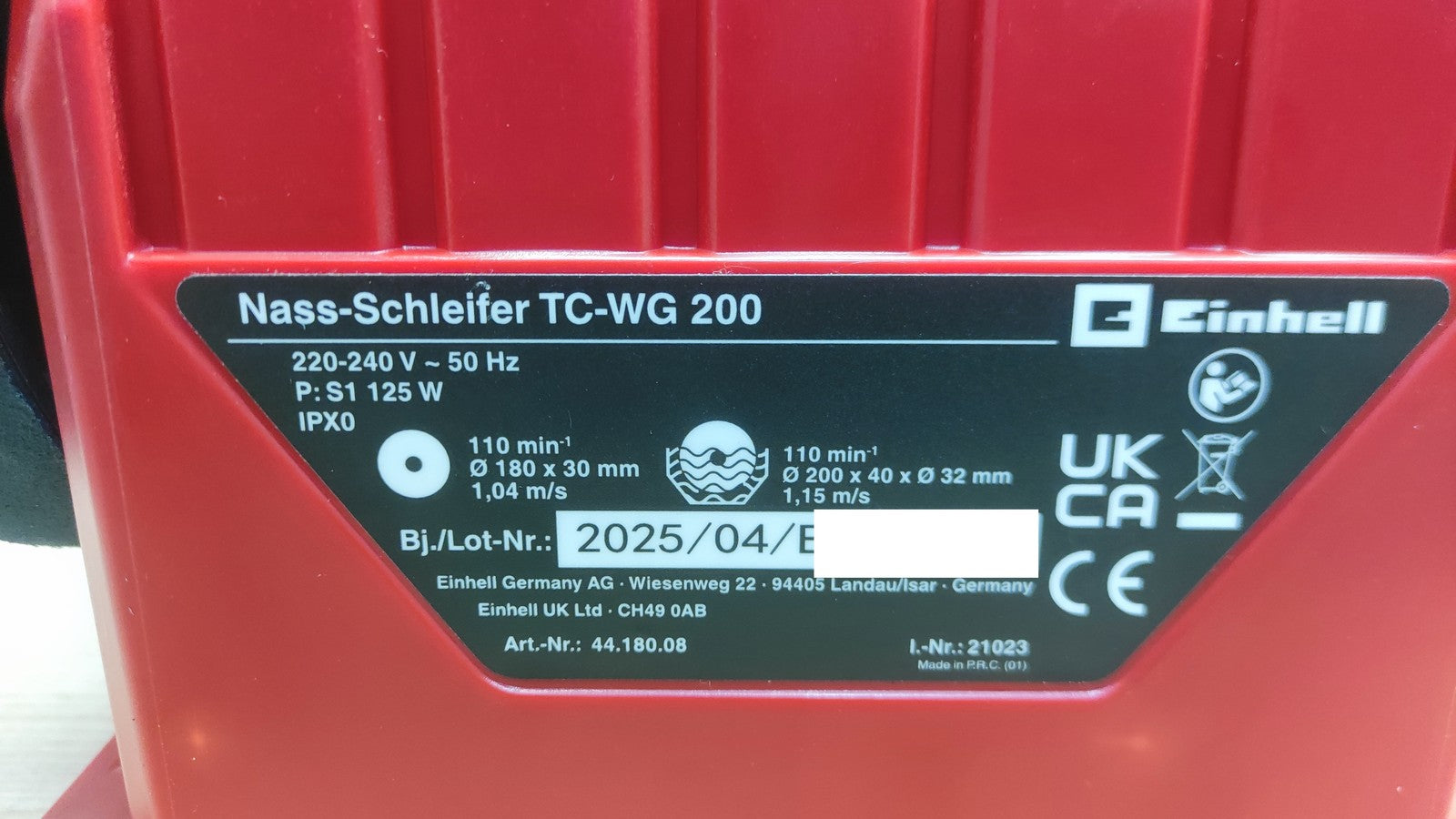 Einhell Nass-Schleifer TC-WG 200 (4418008), 125 W, I38238