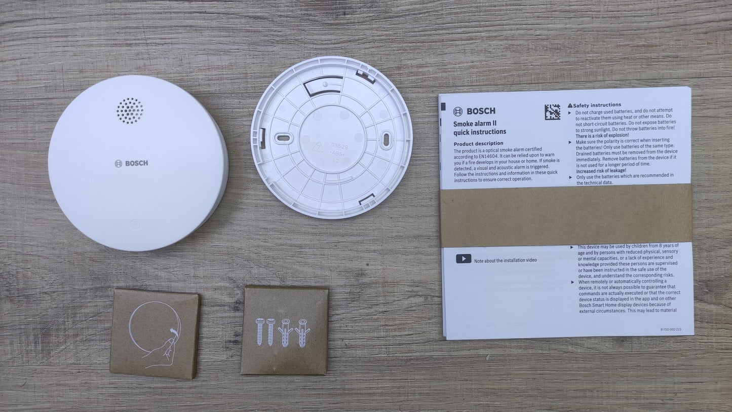 Bosch Smart Home Rauchmelder II, mit App-Funktion, I36853