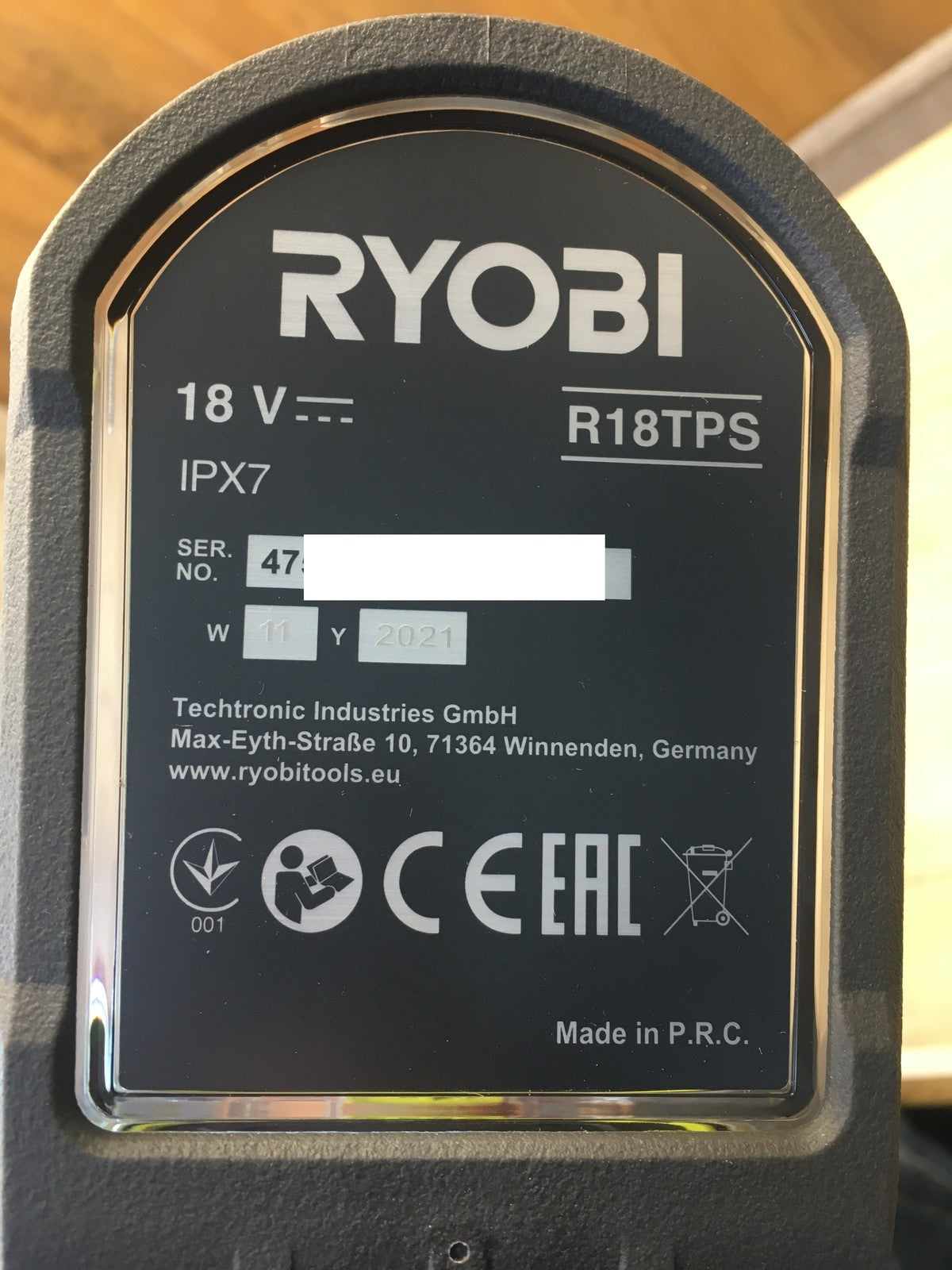 RYOBI 18 V ONE+ Akku-Reinigungsbürste R18TPS SOLO, EL58812