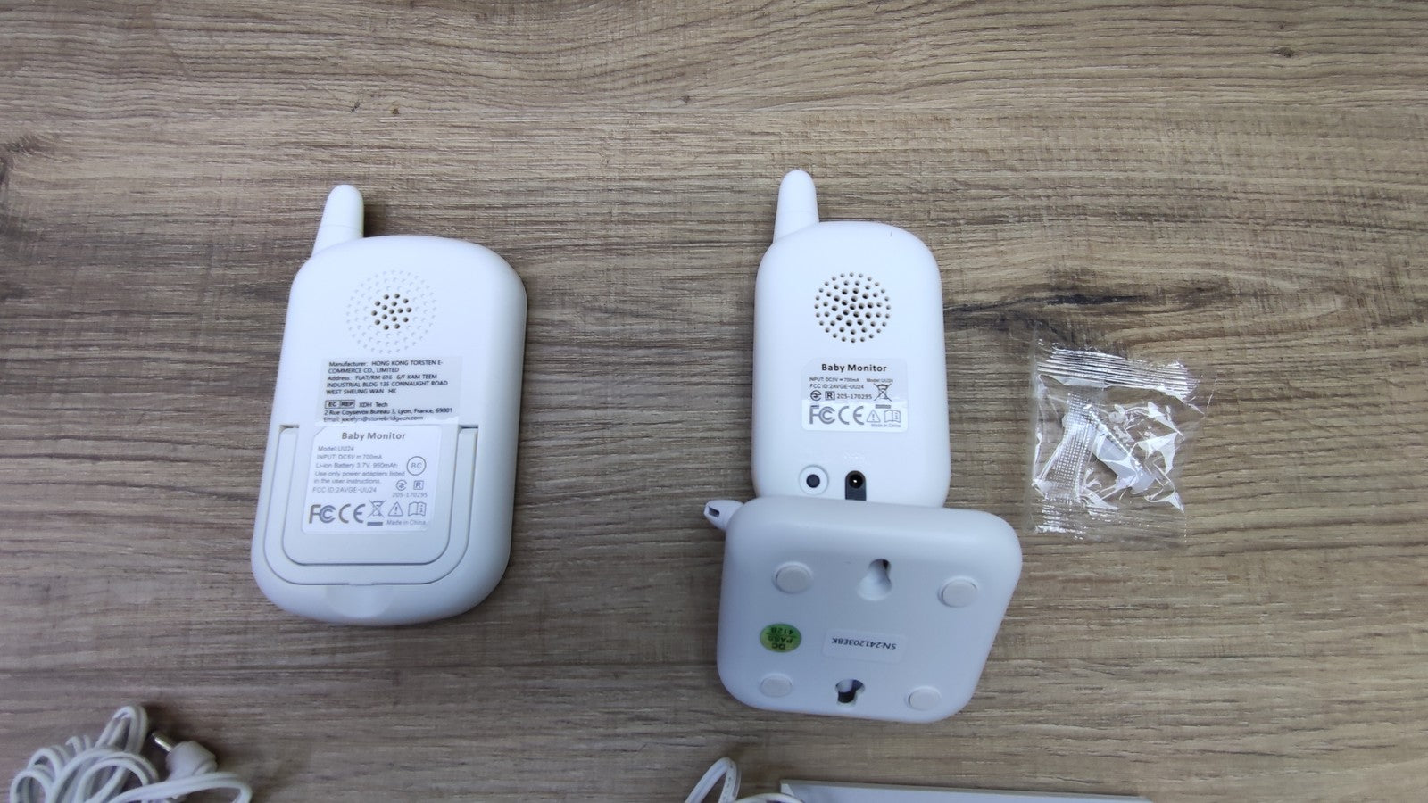 GHB Babyphone UU24, Monitor mit Kamera 2,4 GHz Nachtsicht, I38508