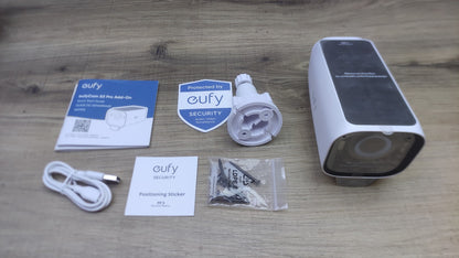 eufyCam S3 Pro Kabellose Solar-Überwachungskamera Außen, I38679