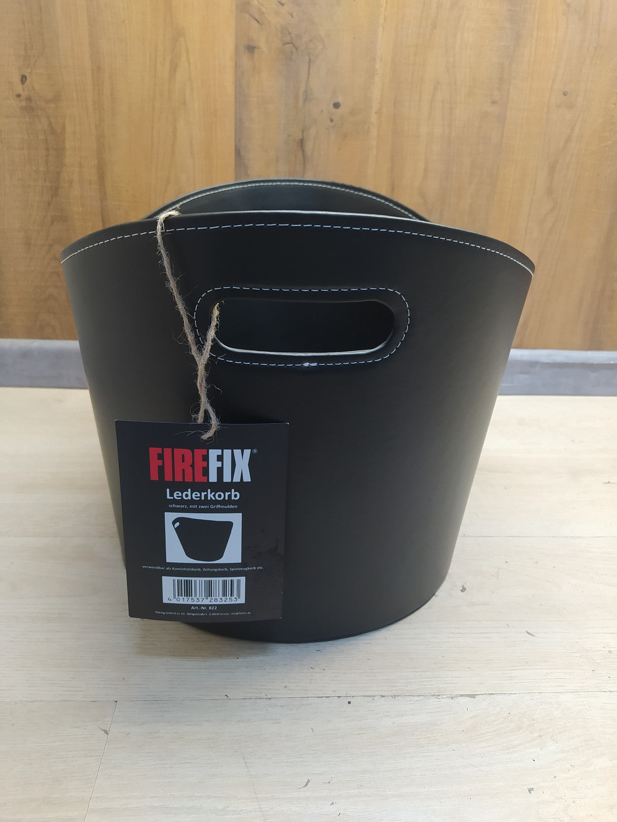 FIREFIX 822 Lederkorb/Holzkorb schwarz, oval, I37732