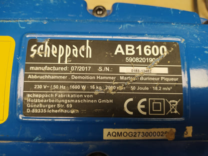 Scheppach AB1600 Elektro-Abbruchhammer 1600W 50J, I36772