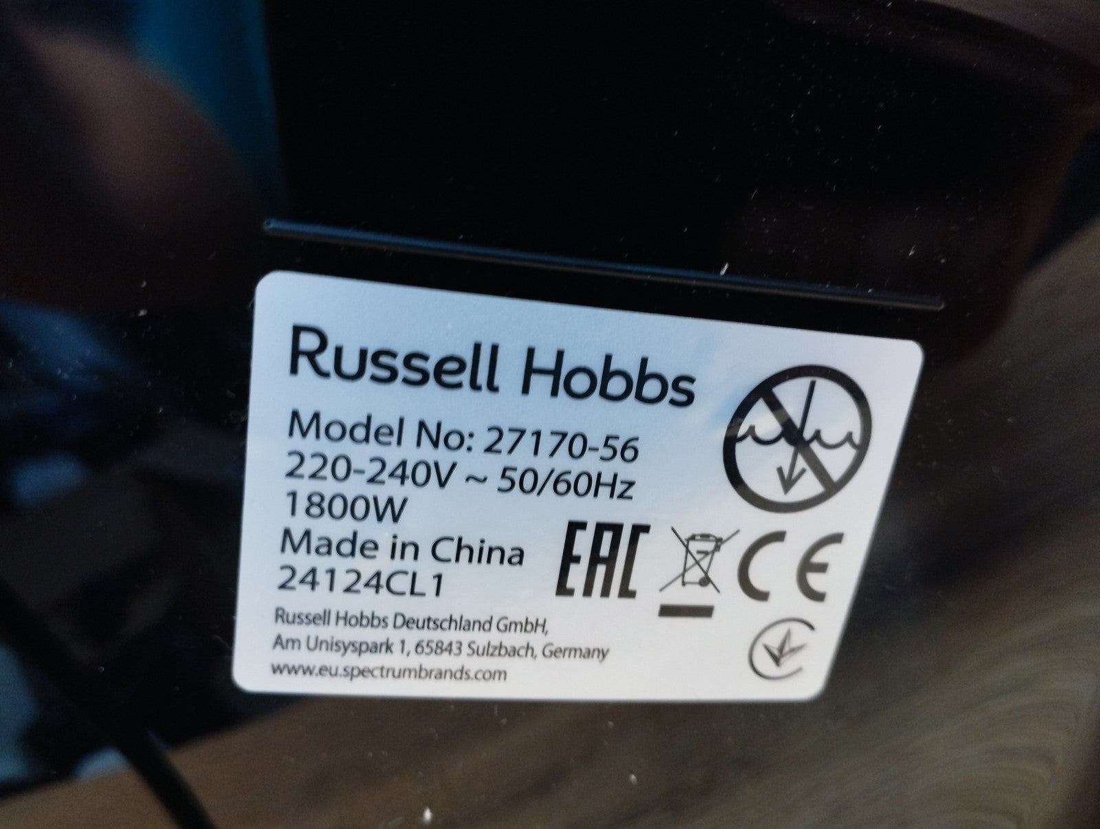 Russell Hobbs Heißluftfritteuse (27170-56), 1800W, I39408