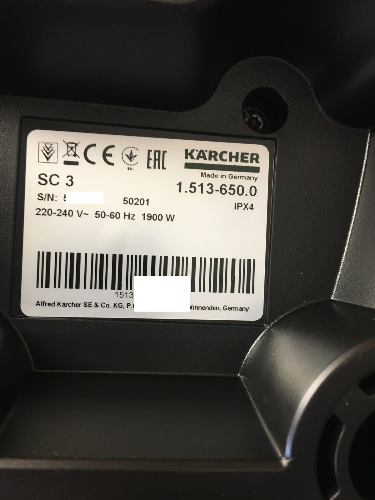 Kärcher 1.513-650.0 Dampfreiniger SC 3 EasyFix, I38341