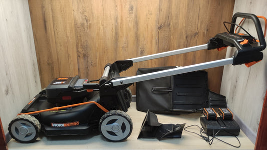 Worx Nitro WG749E Akku-Rasenmäher 55L 46 cm inkl. Akkus 4.0Ah, I40299